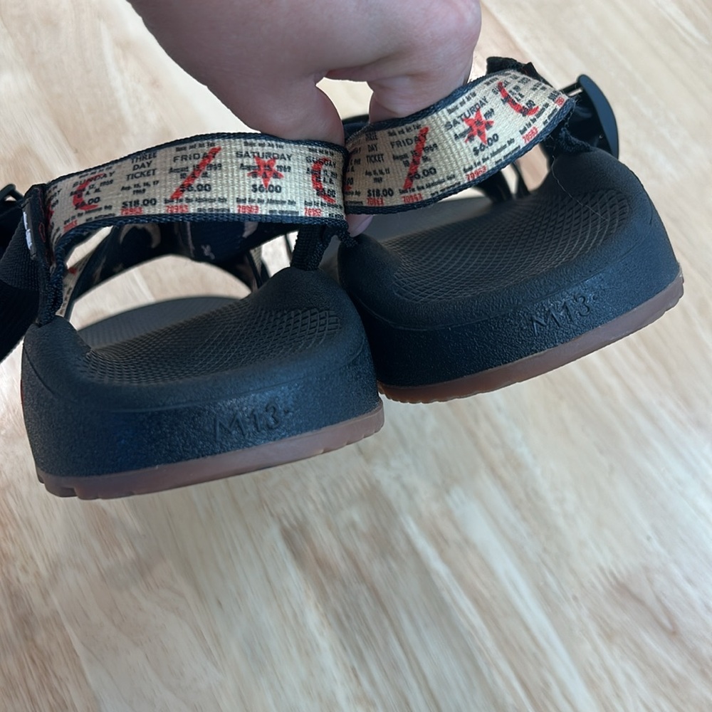 Chaco Mega Z Cloud Hiking Sandals Weekend Ticket Woodstock Mens Size 13 - Picture 3 of 3